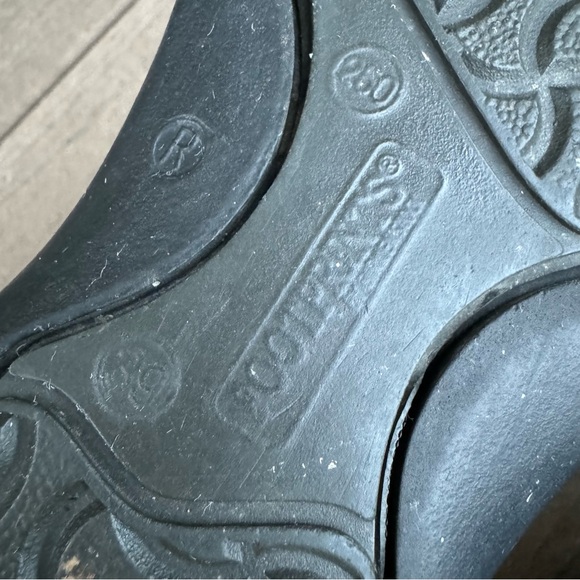 SOLD Birkenstock Footprints Brown Leather Slip On Clogs 39 US 8.5 Comfort Shoes - Picture 8 of 10